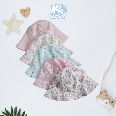 Mũ Vải K'S CLOSET Chất Liệu Cotton, Hoạ Tiết Hoa Cho Bé Gái Từ 4-8 Tuổi MUVAI-BG