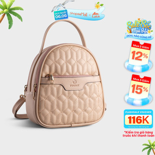 Balo nữ mini chần bông họa tiết trang trí YUUMY Seasand YBA60