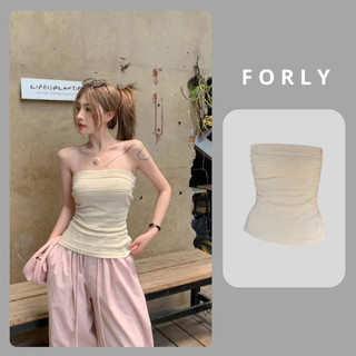 Áo quây FORLY OFFICIAL dáng dài ôm body màu đơn giản dễ phối đồ T022