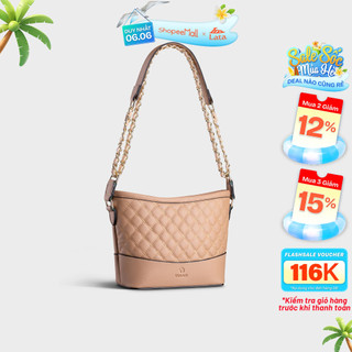 Túi đeo chéo da nữ cỡ trung phối dây da Yuumy Seasand YN152