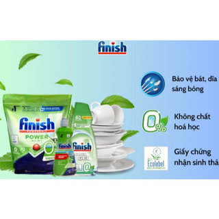 Viên rửa bát, gel rửa bát và nước làm bóng Finish Eco 0%