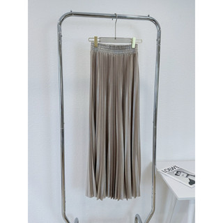 NGUYENMY - Chân váy dập ly thun lụa satin ( Hình ảnh chính chủ)