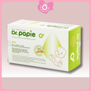 Gạc rơ lưỡi dr.papie +gạc răng miệng sachi cho bé - 30gói/hộp