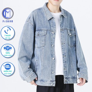 Áo khoác jean nam form rộng cao cấp chống nắng bigsize M Fashion phong cách trẻ trung cá tính