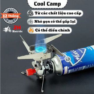 Bếp Gas Mini Gấp Gọn Chống Gió Chất Liệu Thép Không Gỉ, Bếp Dã Ngoại Xếp Gọn Dùng Bình Gas Mini