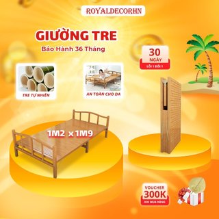 [FreeShip + Tặng Quạt] Giường xếp văn phòng, giường tre bà đẻ gấp gọn, giường gấp gọn bằng tre