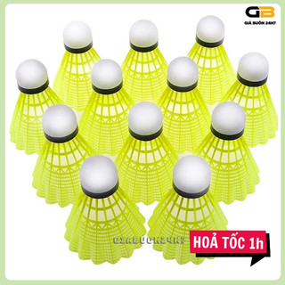 Ống cầu lông nhựa 3 trái & 6 trái siêu bền, quả cầu lông nhựa (màu ngẫu nhiên)