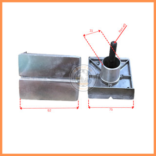 (Front Base) Mặt đế trước máy bào gỗ 82mm có cọc thép ren 9mm
