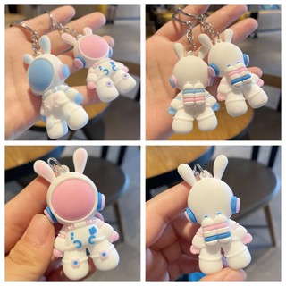 Móc khóa thỏ kiểu dáng phi hành gia cute đáng yêu cho bé, móc khóa đôi