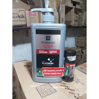 Sữa Tắm Nước Hoa Romano Víp 650g tặng kèm lọ Lăn 40g