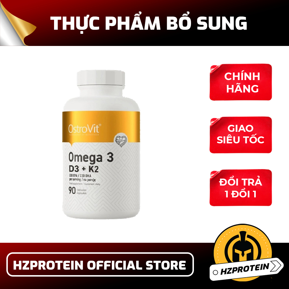 OSTROVIT OMEGA3 D3 K2, VIÊN UỐNG DẦU CÁ D3 K2, 3 TRONG 1 HỖ TRỢ XƯƠNG KHỚP, HỆ MIỄN DỊCH, SỨC KHỎE