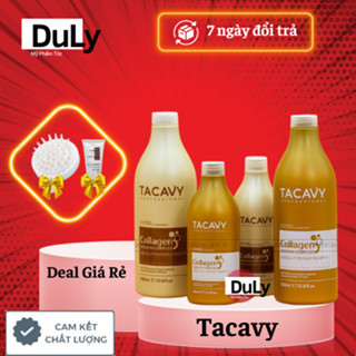 Cặp dầu gội TACAVY 500ml 1000ml giảm gãy rụng phục hồi tóc hư tổn khô xơ hàng chính hãng
