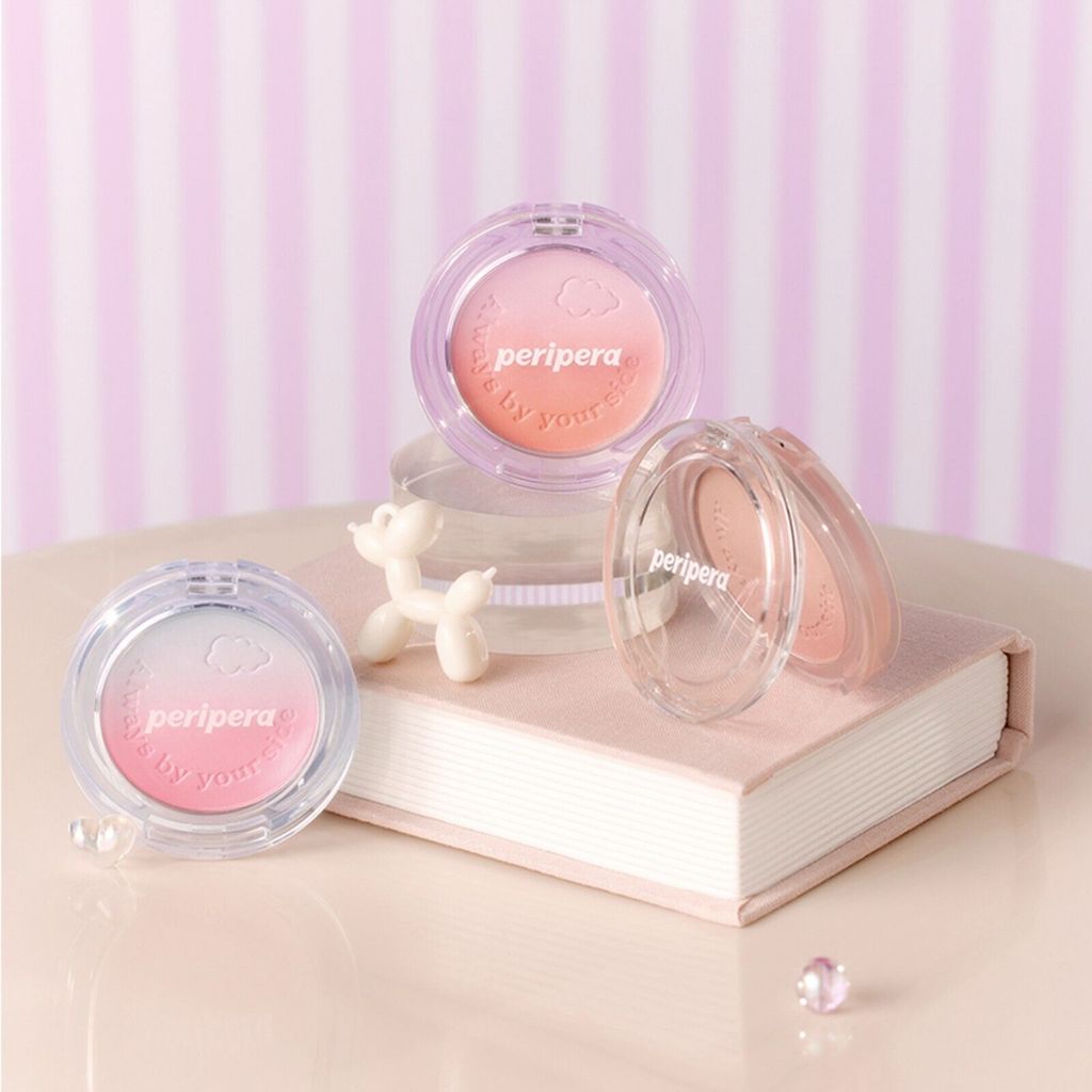 [Hàng có sẵn] Phấn má hồng thuần chay Peripera PURE BLUSHED CUSTOM CHEEK [Glow Beauty]