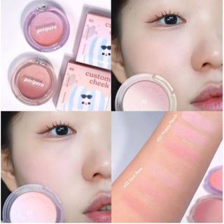 [Hàng có sẵn] Phấn má hồng thuần chay Peripera PURE BLUSHED CUSTOM CHEEK [Glow Beauty]