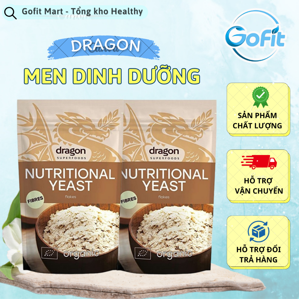 Men Dinh Dưỡng Hữu Cơ 100g Dragon Superfoods Nutritional Yeast