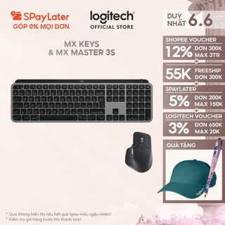 Combo bàn phím Logitech MX Keys và Chuột Logitech MX Master 3S