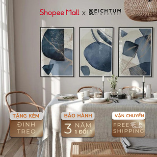 Tranh treo tường SET3 của REICHTUM - Nhà/ Decor phòng ngủ chill/ Tráng gương/ Chất vải bền bỉ