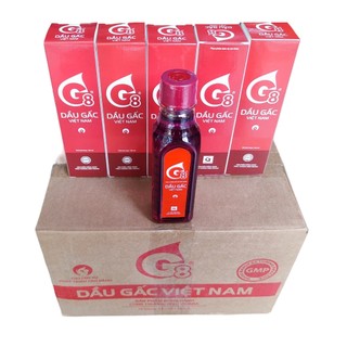 Thùng 24 chai dầu gấc việt nam g8