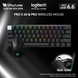 Combo G Pro - Bàn phím Game Logitech G Pro X 60 & Chuột Game Logitech G Pro Wireless