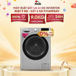 FV1409G4V Máy giặt sấy LG Inverter 9 kg FV1409G4V - [MIỄN PHÍ GIAO LẮP]