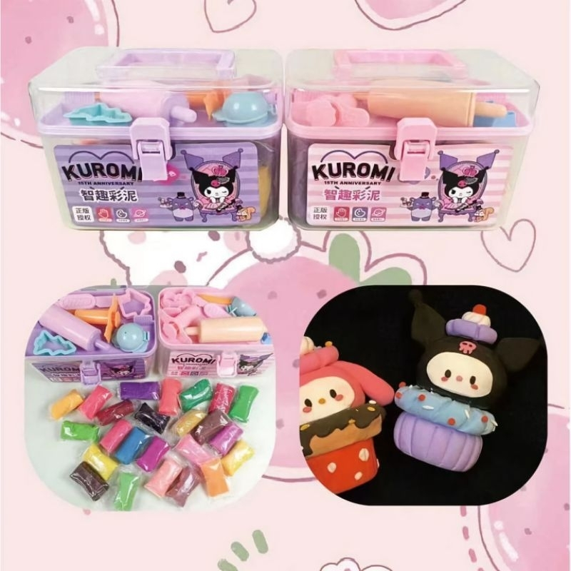 [FREESHIP] HỘP ĐẤT SÉT, THÙNG ĐẤT NẶN KUROMI