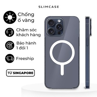 Ốp lưng điện thoại siêu mỏng SLIMCASE UNIQUE 2 cho iPhone 15 Series. Trong suốt và hạn chế ố vàng