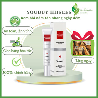 Combo kem nám tàn nhang YOUBUY HIISEES - Kem bôi ngày đêm dưỡng ẩm trắng da, mờ thâm nám, tàn nhang