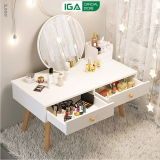 Bàn trang điểm mini IGA đa năng gỗ mdf phủ melamin chống xước - GP140