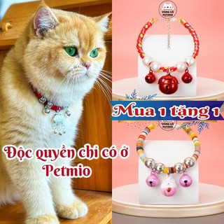 Vòng cổ cho mèo,chó,petmio Vip,vòng handmade tự thiết kế nâng tầm nét đẹp cho thú cưng không sợ nước