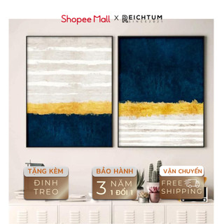 Tranh treo tường SET2 của REICHTUM - Nhà/ Decor phòng ngủ chill/ Tráng gương/ Chất vải bền bỉ