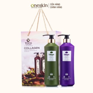Dầu gội xả phục hồi kích mọc tóc Toco Collagen 785ML