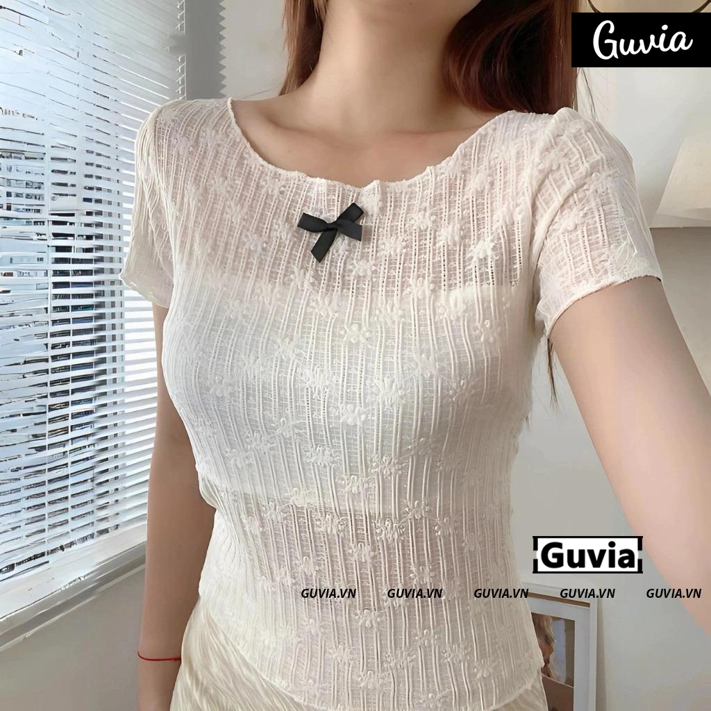Áo lưới Ren Hoa Xuyên Thấu Dáng Dài Có Lót Trong xinh xắn, áo Ren Hoa Kiểu Sexy Chất Len Guvia ADD48 | BigBuy360 - bigbuy360.vn