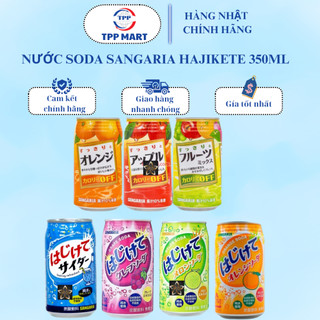 Nước Soda Sangaria Hajikete nhiều vị 350ml - Nhật Bản