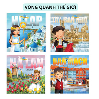 Sách - vòng quanh thế giới - hà lan - tây ban nha - hi lạp - đan mạch - nxb kim đồng