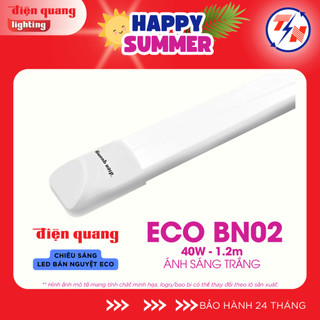 Bộ đèn Bán nguyệt ĐQ ECO BN02 1.2m 40W 6500K Ánh sáng trắng