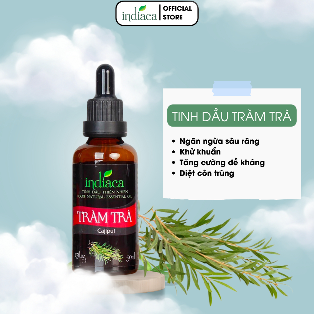 Tinh dâu thiên nhiên Tràm Trà Indiaca - Hàng chính hãng