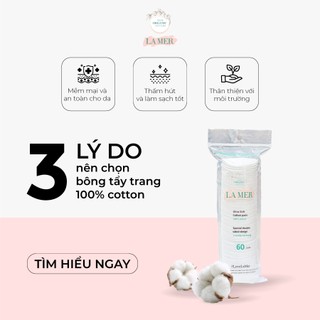Bông Tẩy Trang Lamer 60 miếng