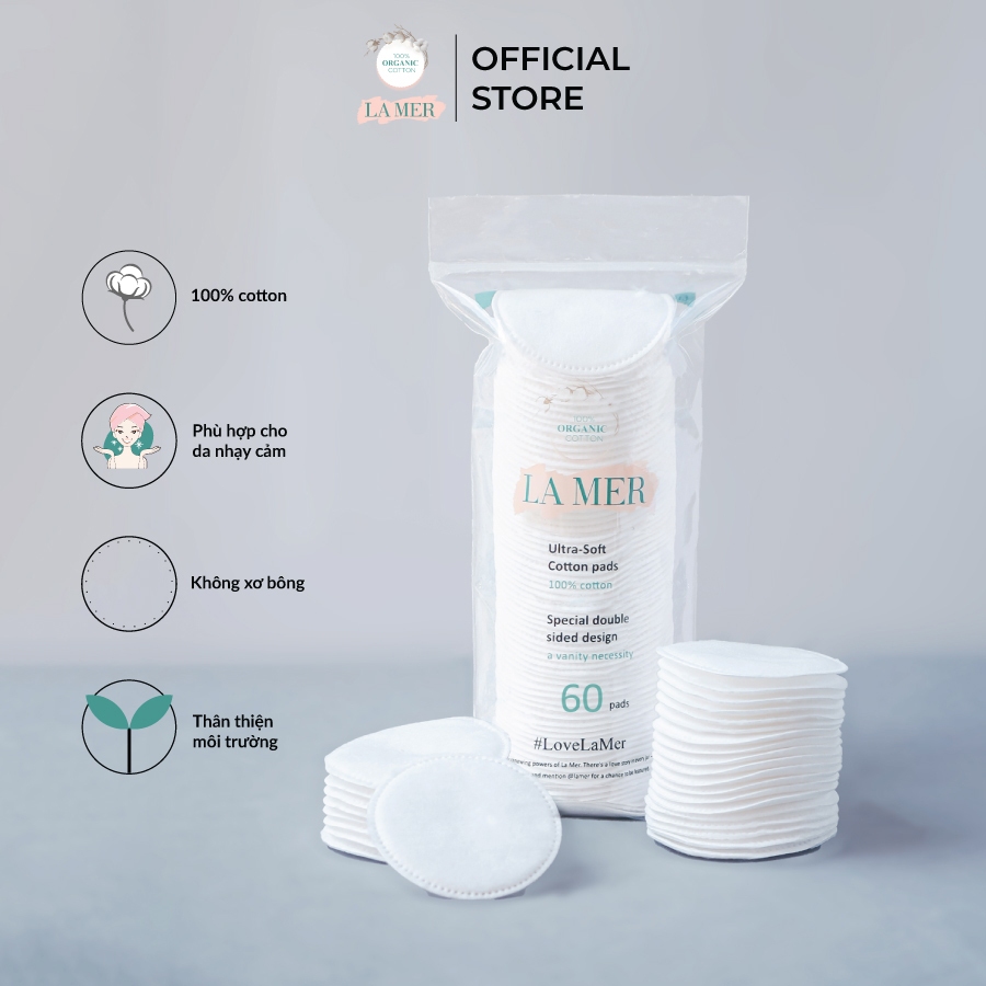 Bông Tẩy Trang Lamer 60 miếng