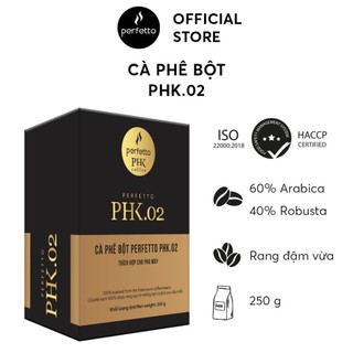 [Perfetto Coffee] Cà phê hạt - Cà phê bột PHK.02 60% Arabica & 40% Robusta (250g/ 500g) - Chính hãng