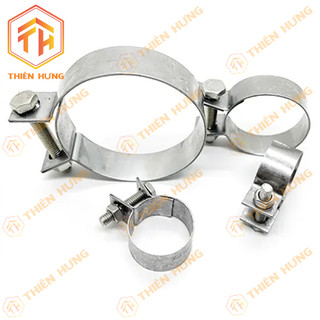 Cổ Dê Bảng Xiết Ống  - Đai Xiết Bù Lon INOX 201 25mm ~200mm