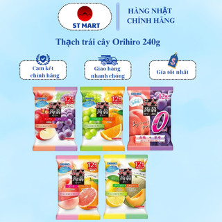 Thạch trái cây Orihiro 240g hàng nội địa nhật bản