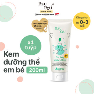 Kem Dưỡng Em Bé BZU BZU Baby Cooling Lotion Mát Dịu, Cấp Ẩm Giúp Da Mềm Mại 200ml