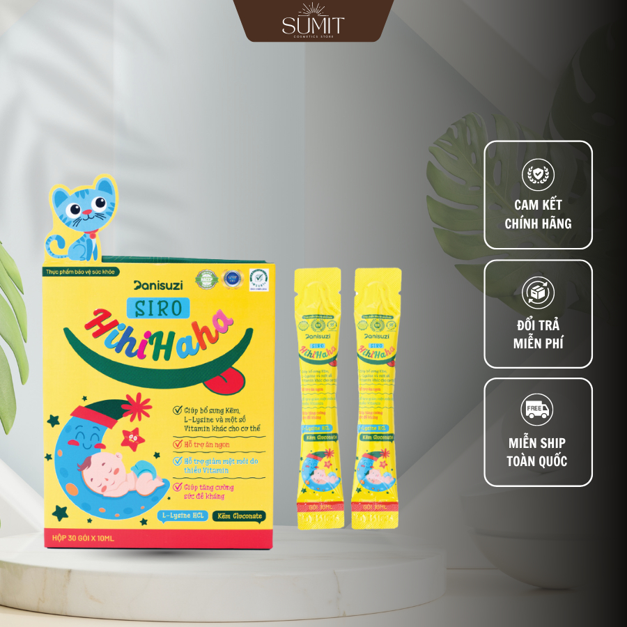 Siro ăn ngon Hihihaha Huyền Phi giúp bé ăn ngon hấp thụ tốt (30 gói x 10ml)