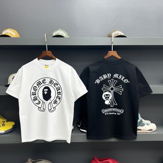 Áo thun Unisex bigsize Chrome Hearts x A Bathing Ape (BAPE)