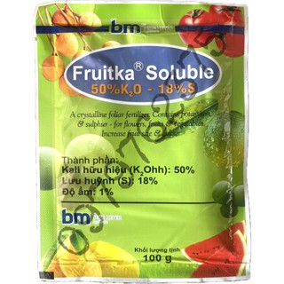 Phân kali sulphat - kali sunphat k2so4 - fruitka soluble - 100g