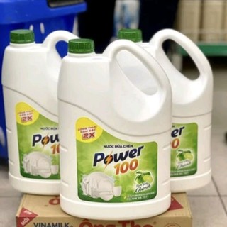 Nước rửa chén power 100 can 3,8kg
