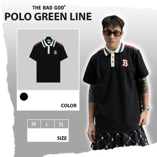 Áo polo the bad god green line