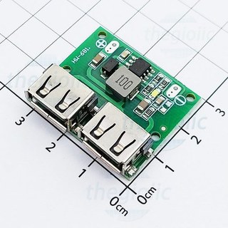 Mạch Giảm Áp Sạc Điện Thoại 5V2 2.1A Dual USB//SKU:16