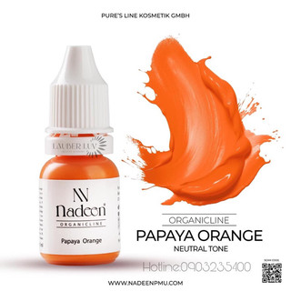 Mực phun xăm Nadeen_Papaya orange.Mực chính hãng nhập khẩu từ Đức