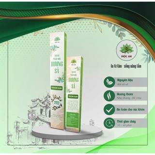 Nhang sạch thảo mộc hương sả, nhang sạch không hóa chất, nhang sạch mộc an, không mùi, ít khói